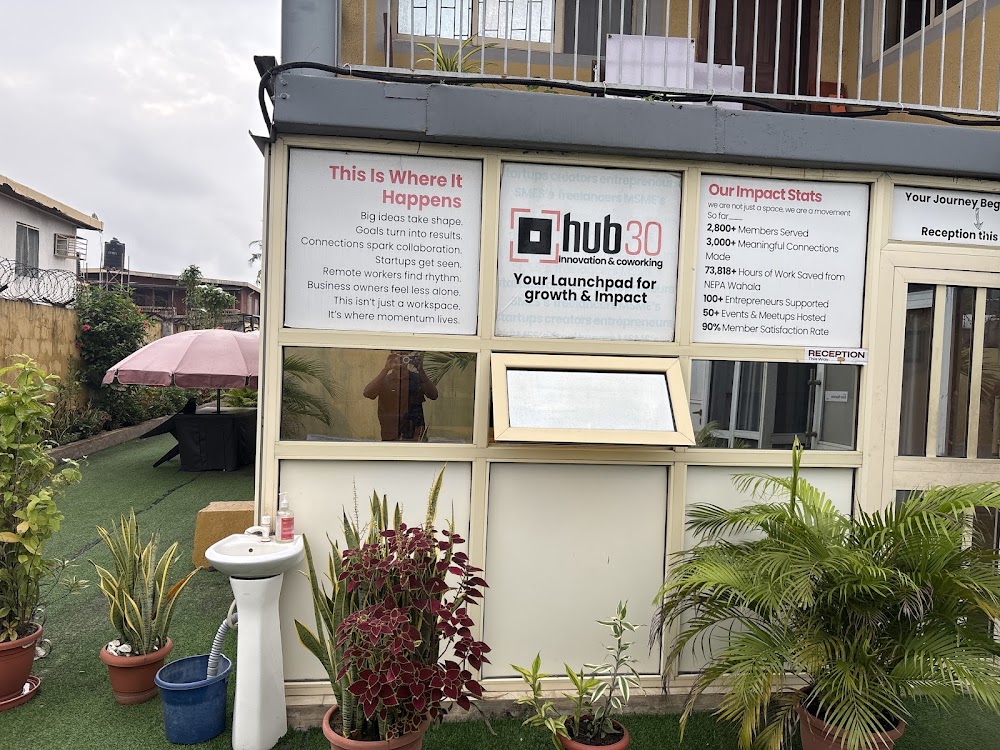 HUB30 coworking space in Festac Town, Lagos — workspace view 2